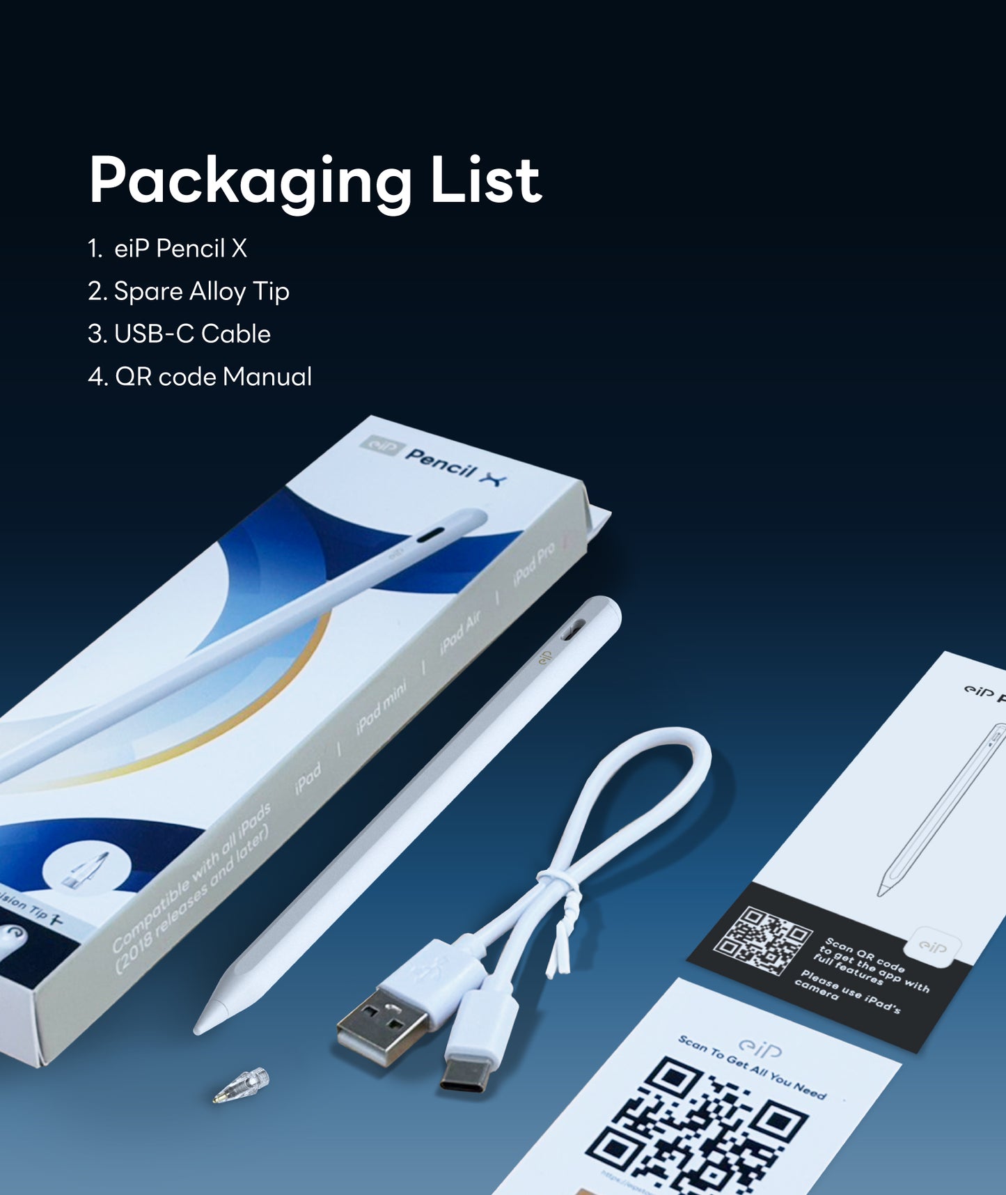 eiP Pencil X for iPad, Custom Shortcuts