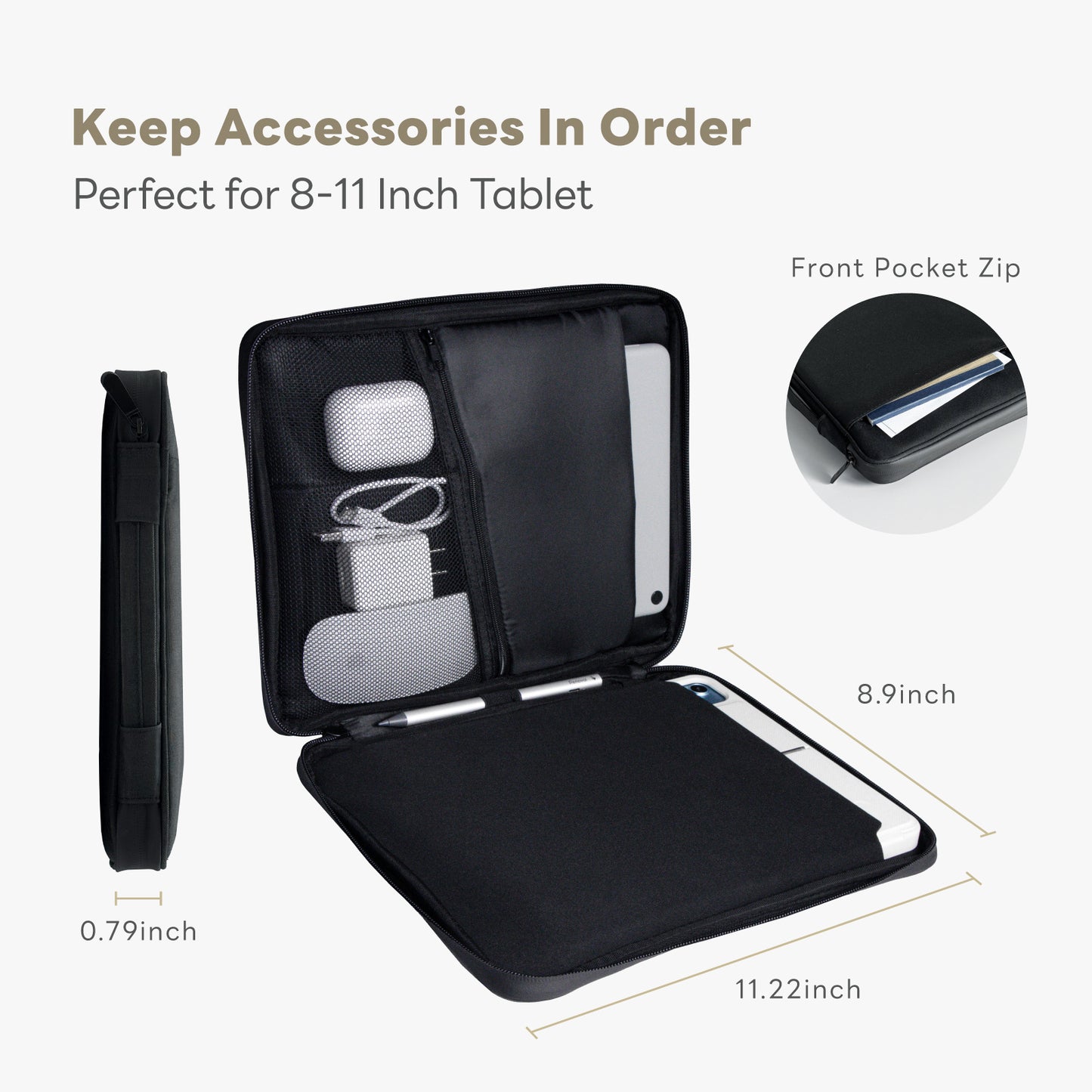 eiP Water-repellent Slim Tablet Bag