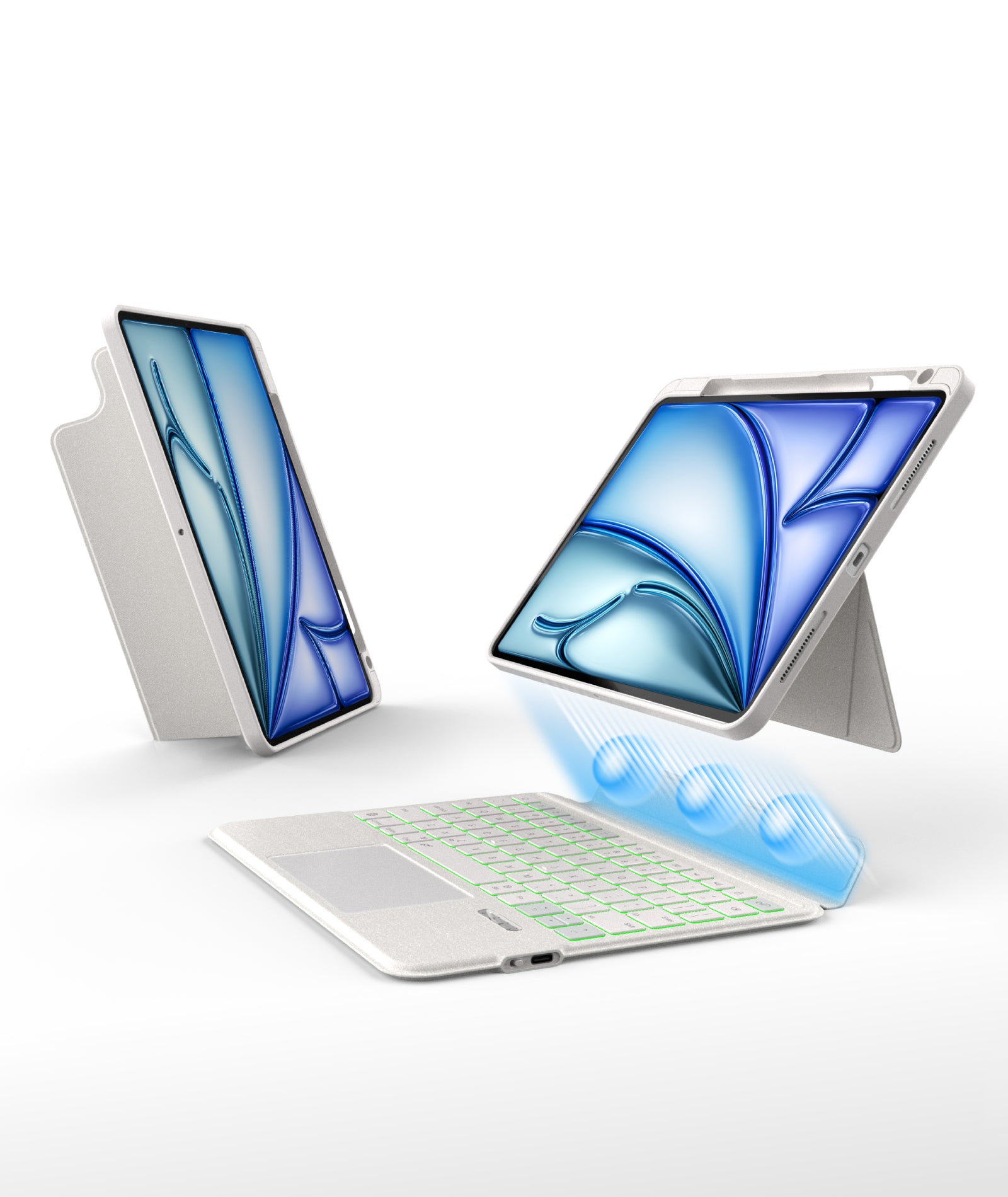 EIP Magnetix Keyboard Case for iPad - White [US Layout] – eiP Store