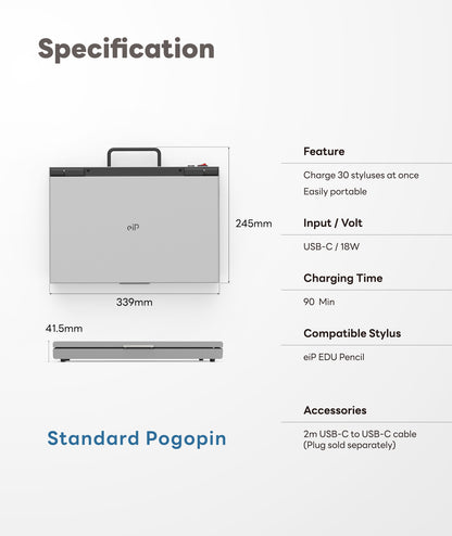 eiP EDU Pencil for iPad, Magnetic Charging for Pogo Pin Station [Contact us at service-us@lemeng.com.tw]