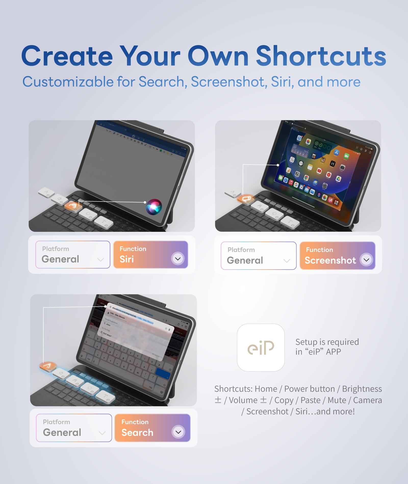 【あっきー様リクエスト】iPad EIP Hyperkeys Keyboard for iPad 11th (A16) 2025 / 10th 2022