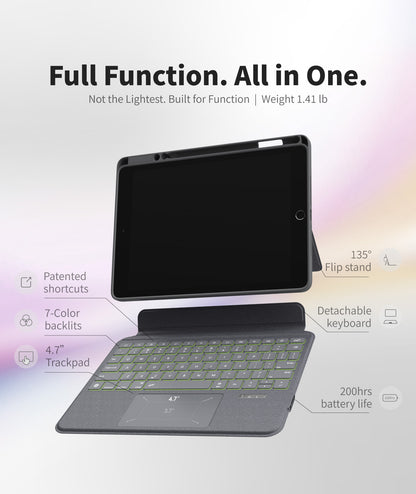 EIP Bluetooth Keyboard Case for iPad 10.2 inch (7th/8th/9th Gen)[US Layout]