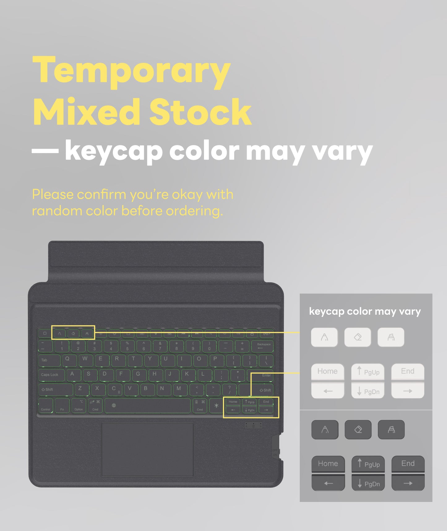 EIP Bluetooth Keyboard Case for iPad Air 13 inch (M3 /M2)[US Layout]