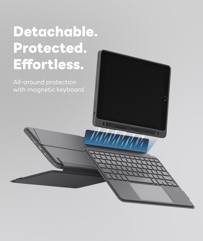 EIP Bluetooth Keyboard Case for iPad 10.2 inch (7th/8th/9th Gen) & iPad Air 10.5 inch (3rd Gen)[US Layout]