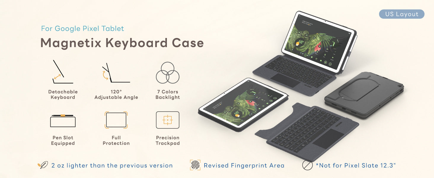 eiP Magnetix Keyboard Case for Pixel Tablet – eiP Store