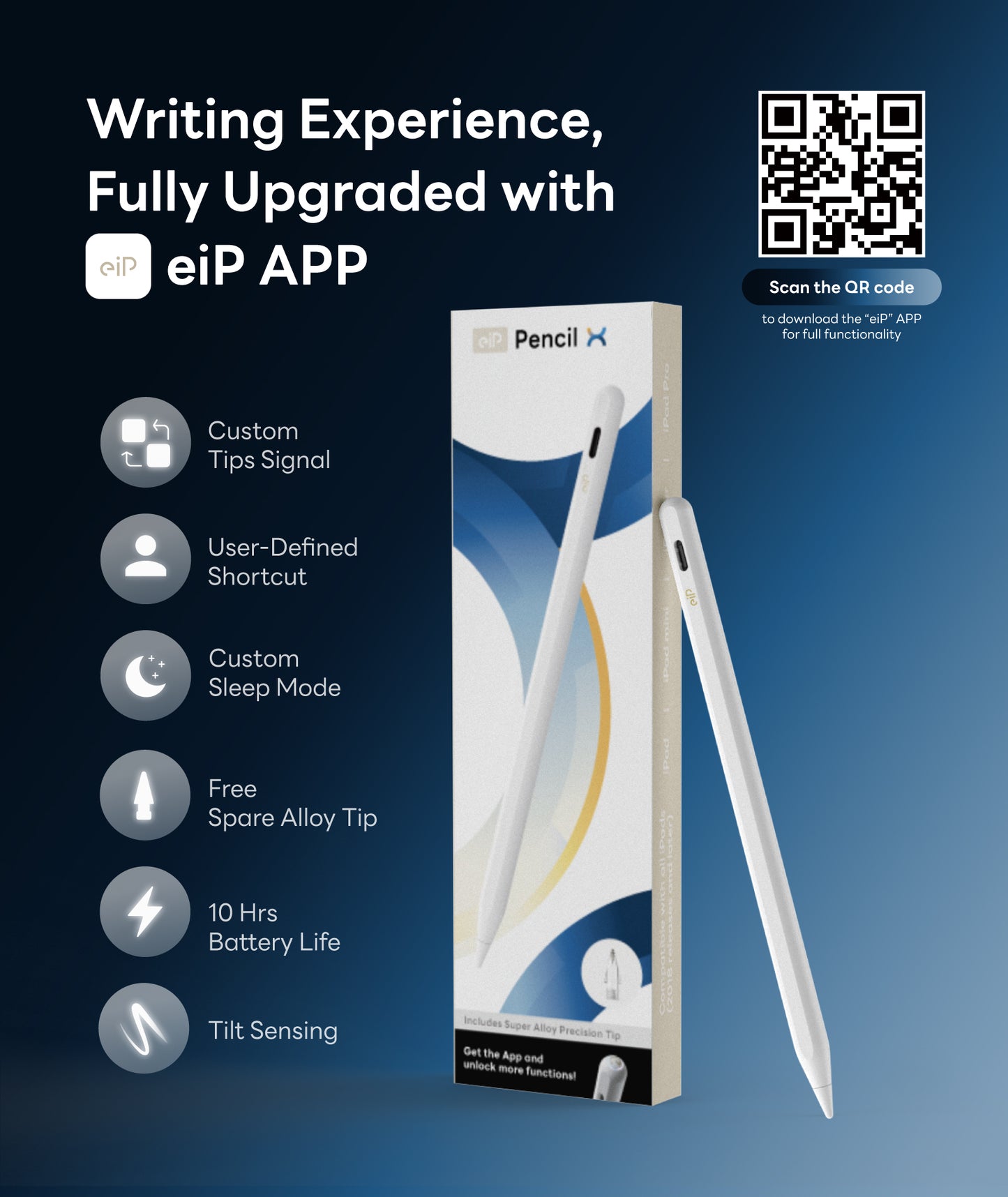 eiP Pencil X for iPad, Custom Shortcuts