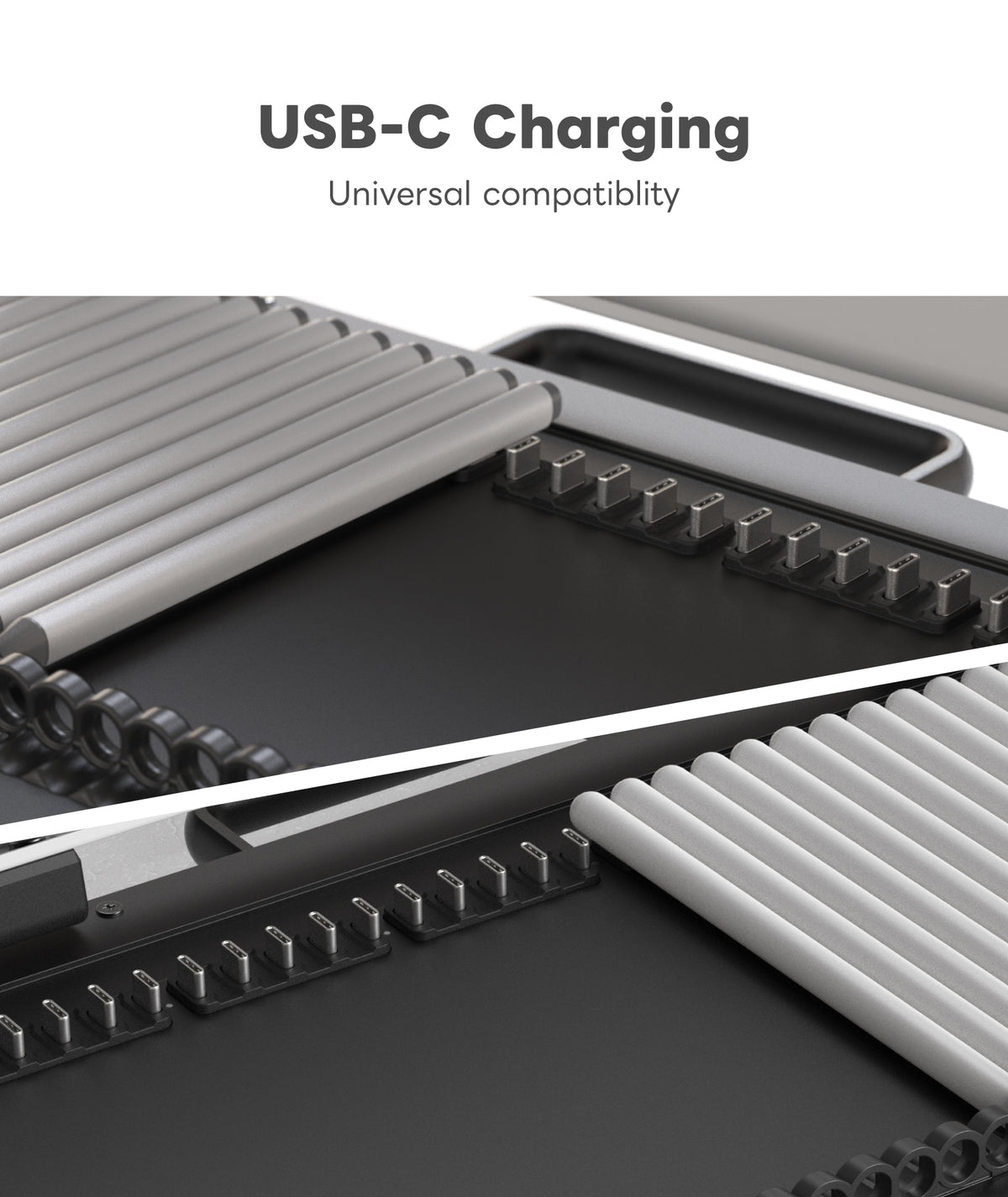 eiP USB-C Charging Station for iPad & Chromebooks Stylus, 30-Slot USB-C [Contact us at service-us@lemeng.com.tw]