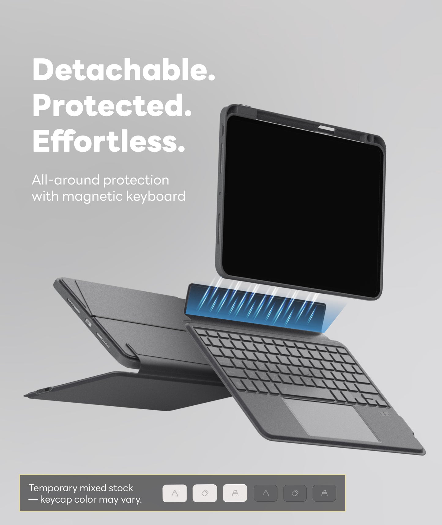 EIP Bluetooth Keyboard Case for iPad Air 13 inch (M3 /M2)[US Layout]