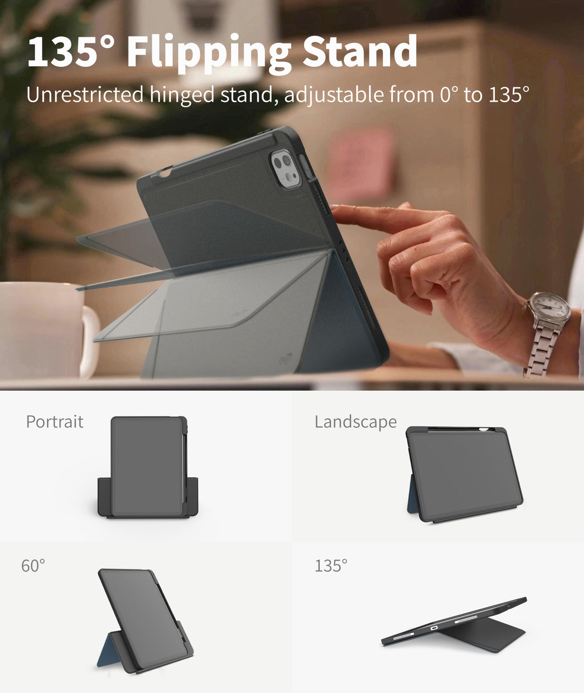 EIP Magnetix Flip Case for iPad Air 11"M3/M2(2025/2024)/5th/4th