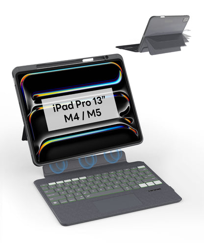EIP Keyboard Case for iPad Pro 13 inch M5/M4 [Not for Pro 12.9” 3-6th] [Not for Air 13”]