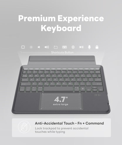EIP Bluetooth Keyboard Case for iPad 10.2 inch (7th/8th/9th Gen) & iPad Air 10.5 inch (3rd Gen)[US Layout]