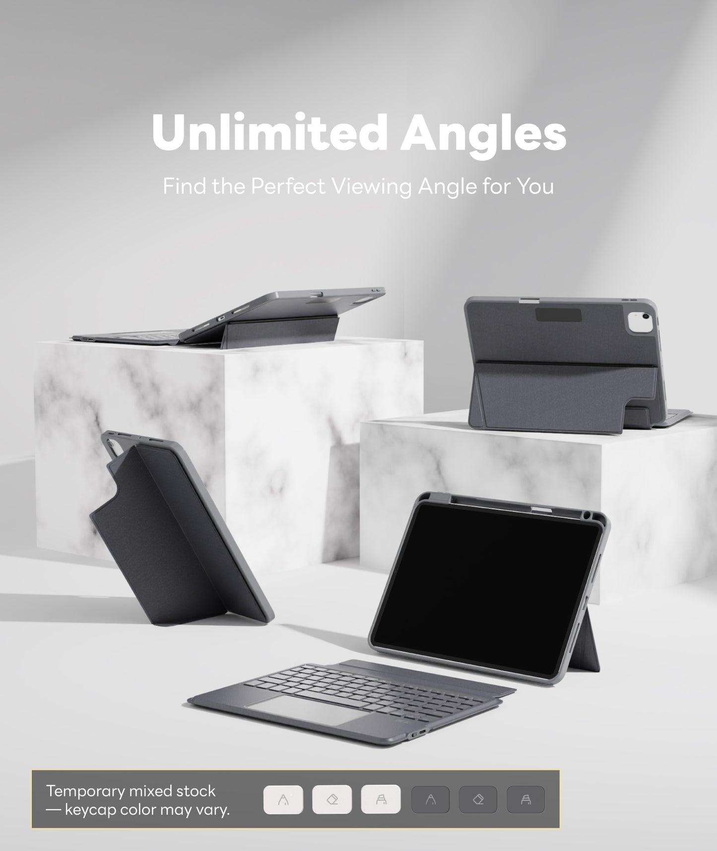 EIP Bluetooth Keyboard Case for iPad Air 13 inch (M3 /M2)[US Layout]