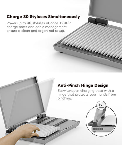eiP Pogopin Charging Station for iPad Stylus, 30-Slot    [Contact us at service-us@lemeng.com.tw]