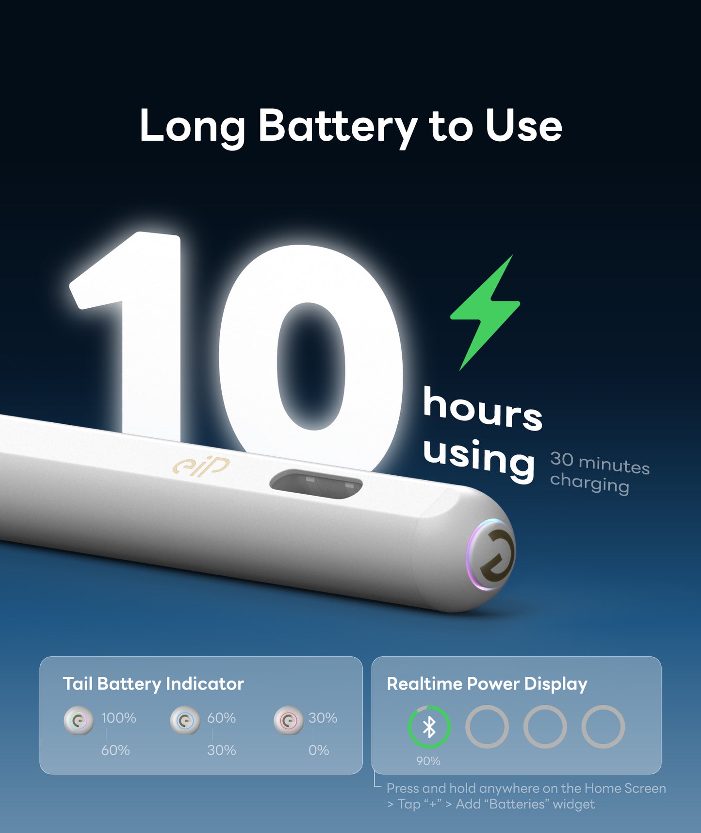 eiP Pencil X for iPad, Custom Shortcuts
