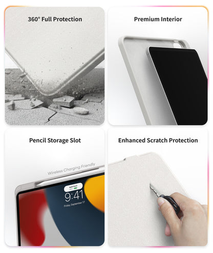 EIP Magnetix Keyboard Case for iPad - White [US Layout]