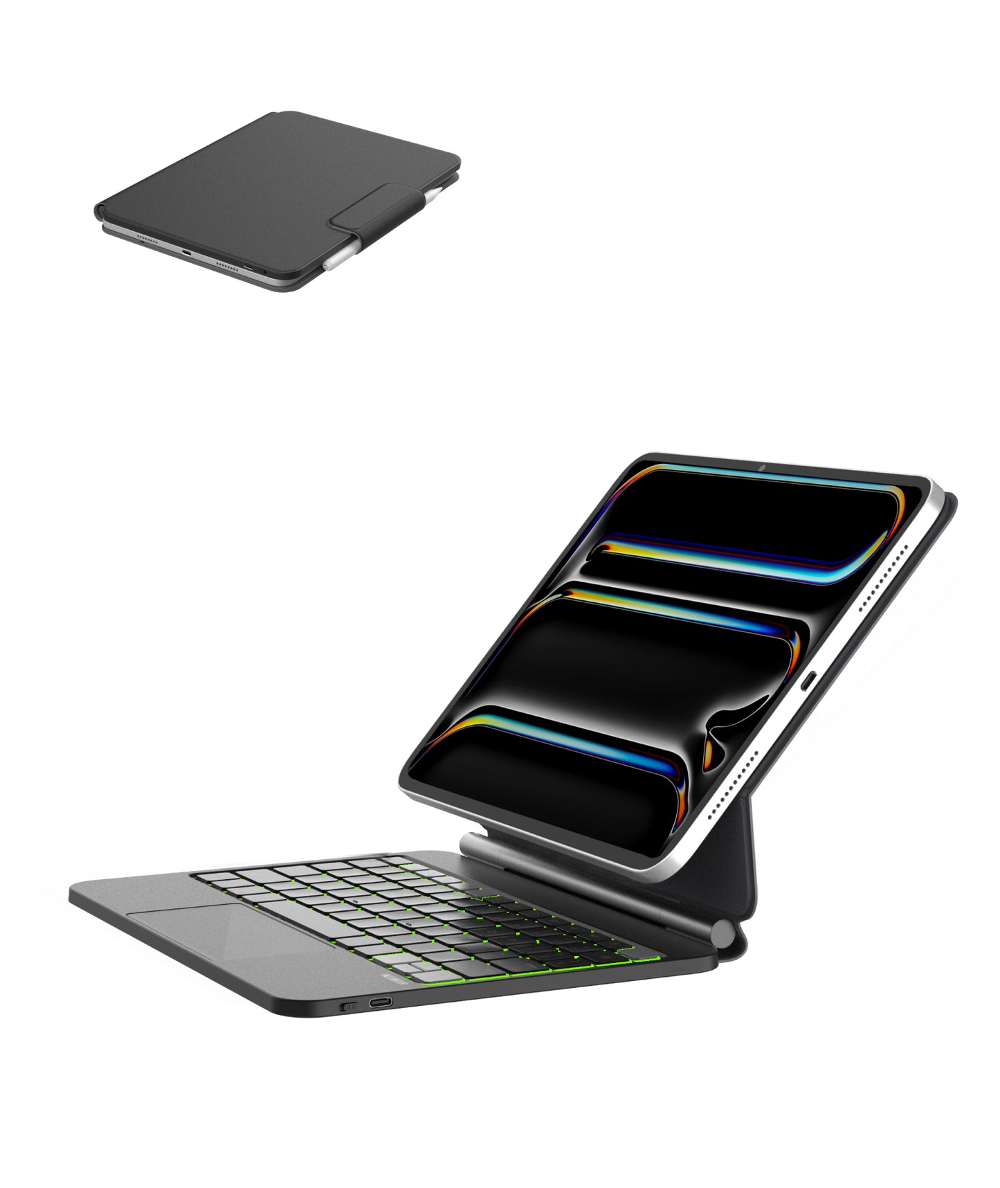 EIP Hyperkeys Keyboard for iPad Pro 11 inch (M4 / M5), 11" Magic Keyboard with Customizable Shortcuts