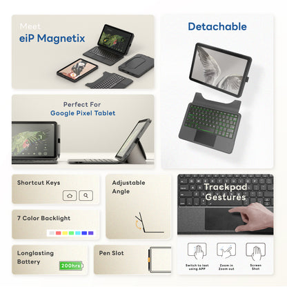 eiP Magnetix Keyboard Case for Pixel Tablet