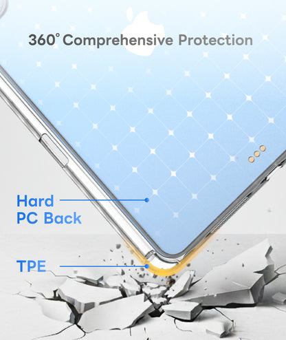 EIP Clear Case for iPad, Acrylic Anti-Yellowing Transparent & Detachable Case-Black