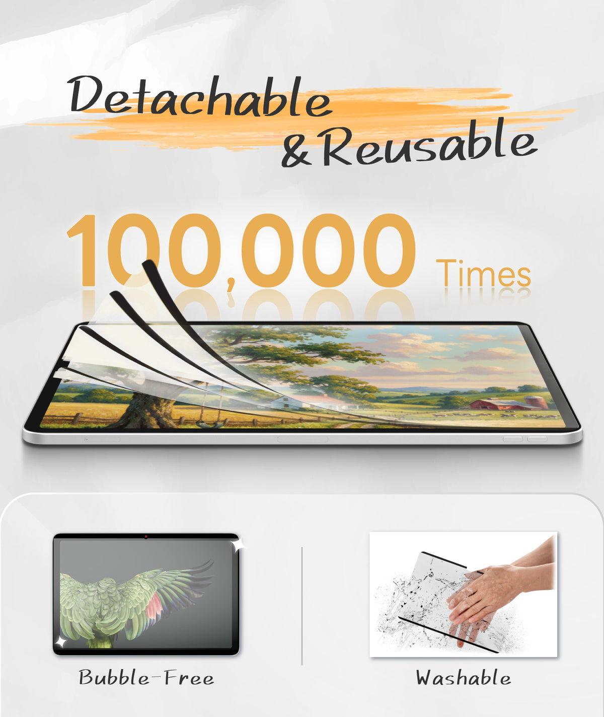 EIP Detachable Paperfeel Screen Protector for Lenovo Chromebook Duet Gen 9 2025 (10.95″)