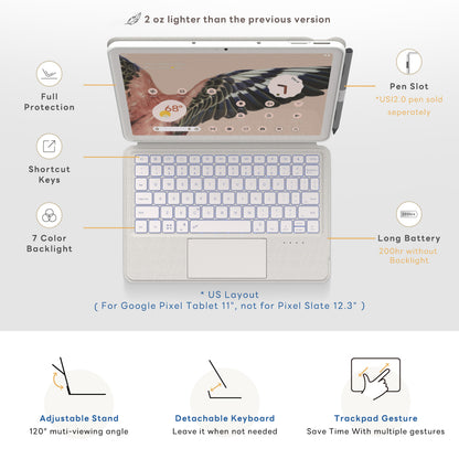 eiP Magnetix Keyboard Case for Pixel Tablet