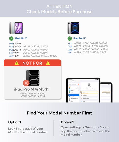 EIP Hyperkeys Keyboard for iPad Air 11″ M4/M3/M2/5/4 Gen ; Pro 11 inch 1–4th, Magic Keyboard with Customizable Shortcuts