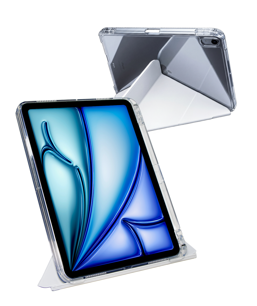 EIP Clear Case for iPad, Acrylic Anti-Yellowing Transparent & Detachable Case-Grey